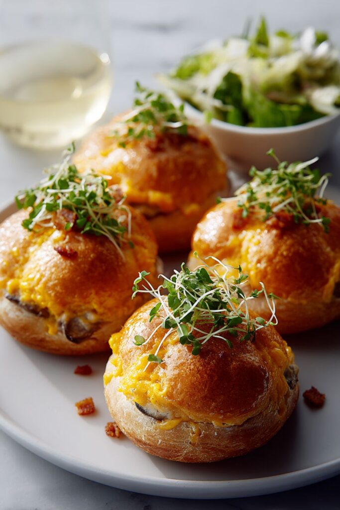 Mary Berry Brioches with Wild Mushrooms and Watercress Recipe