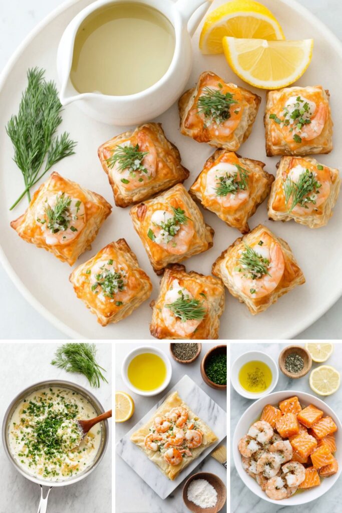 Mary Berry Salmon and Prawn Filo Purses Recipe