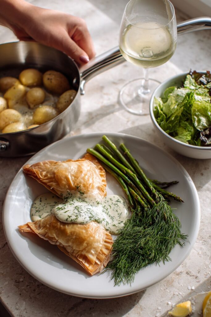 Mary Berry Salmon and Prawn Filo Purses Recipe