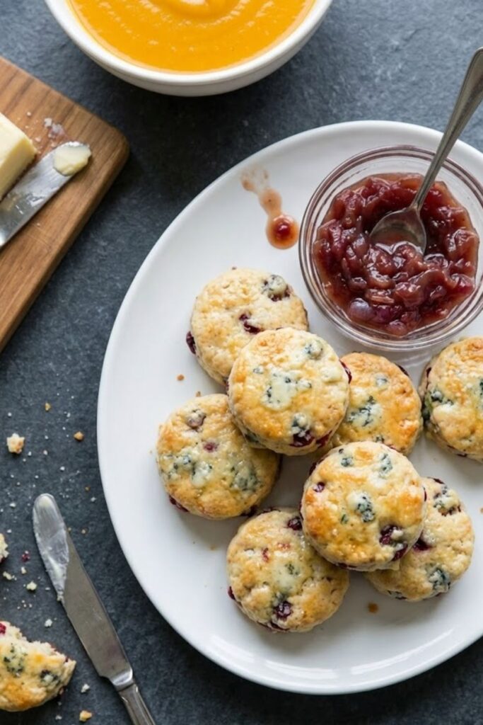 Mary Berry Blue Cheese and Cranberry Mini Scones Recipe
