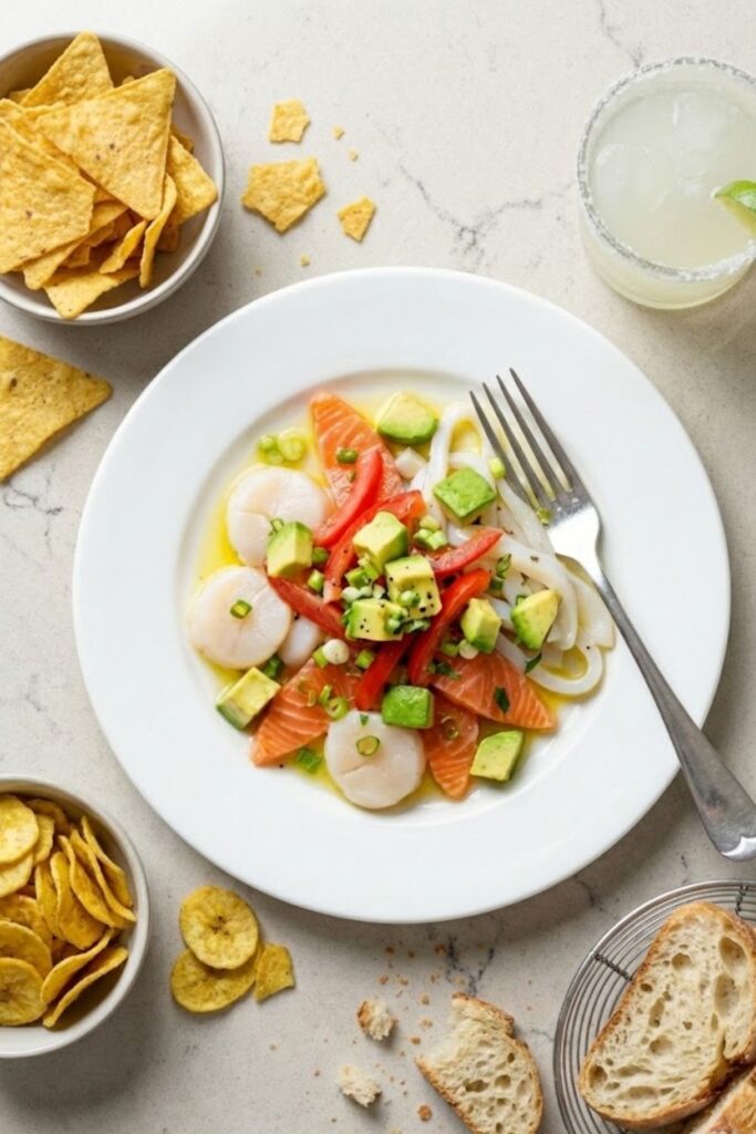Mary Berry Ceviche with Tomato and Avocado Salsa Recipe