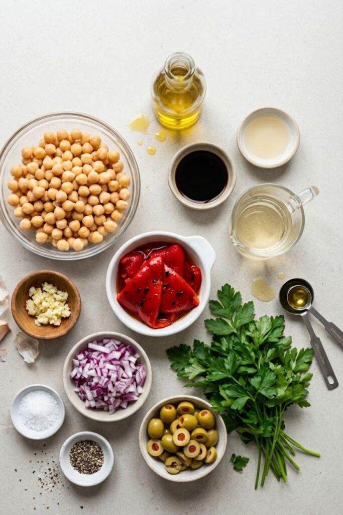 Mary Berry Chickpea and Red Pepper Salad Recipe