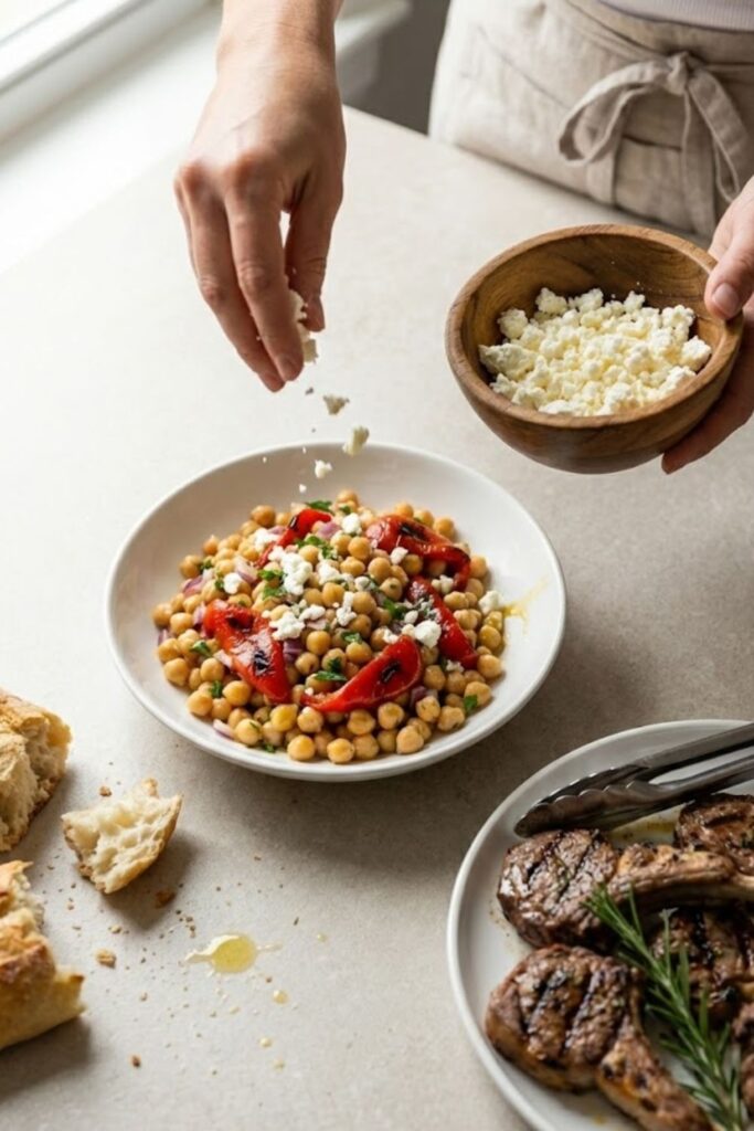 Mary Berry Chickpea and Red Pepper Salad Recipe
