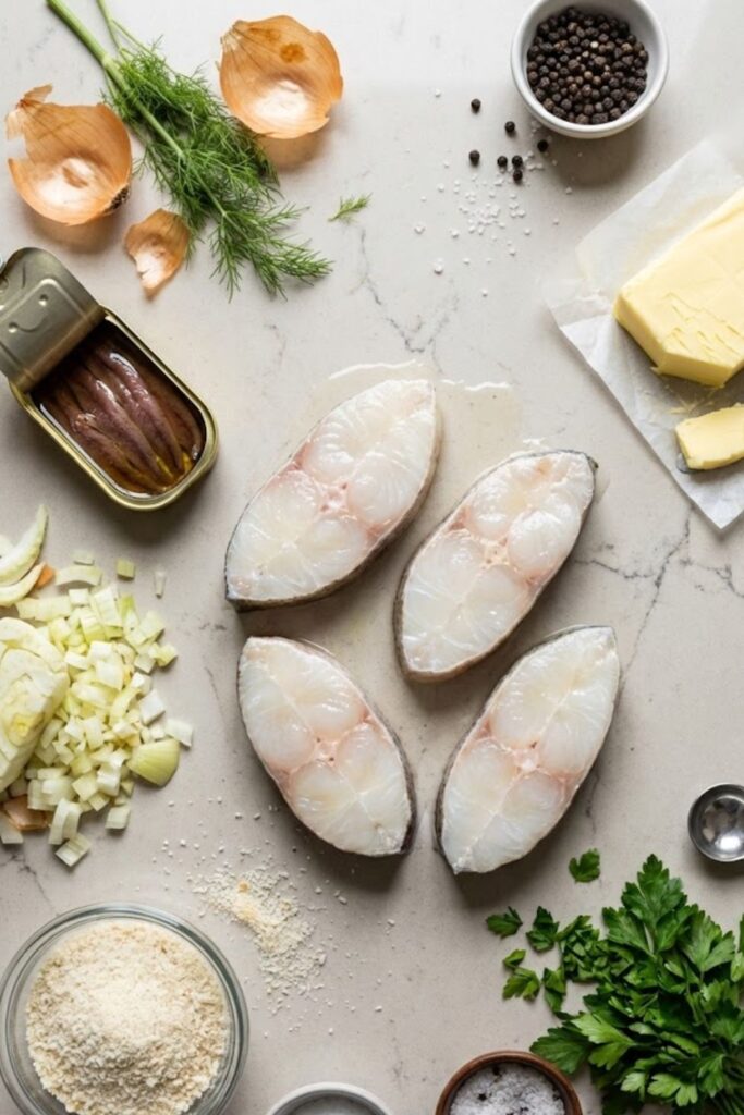 Mary Berry Cod Steaks with Anchovy and Fennel Recipe