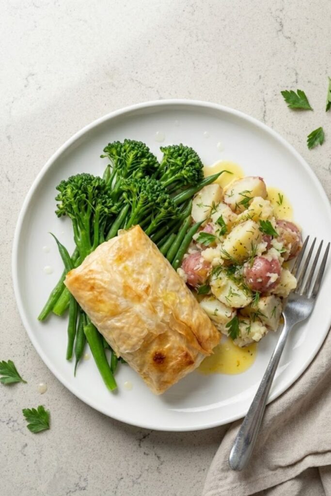 Mary Berry Halibut in Filo Parcels Recipe