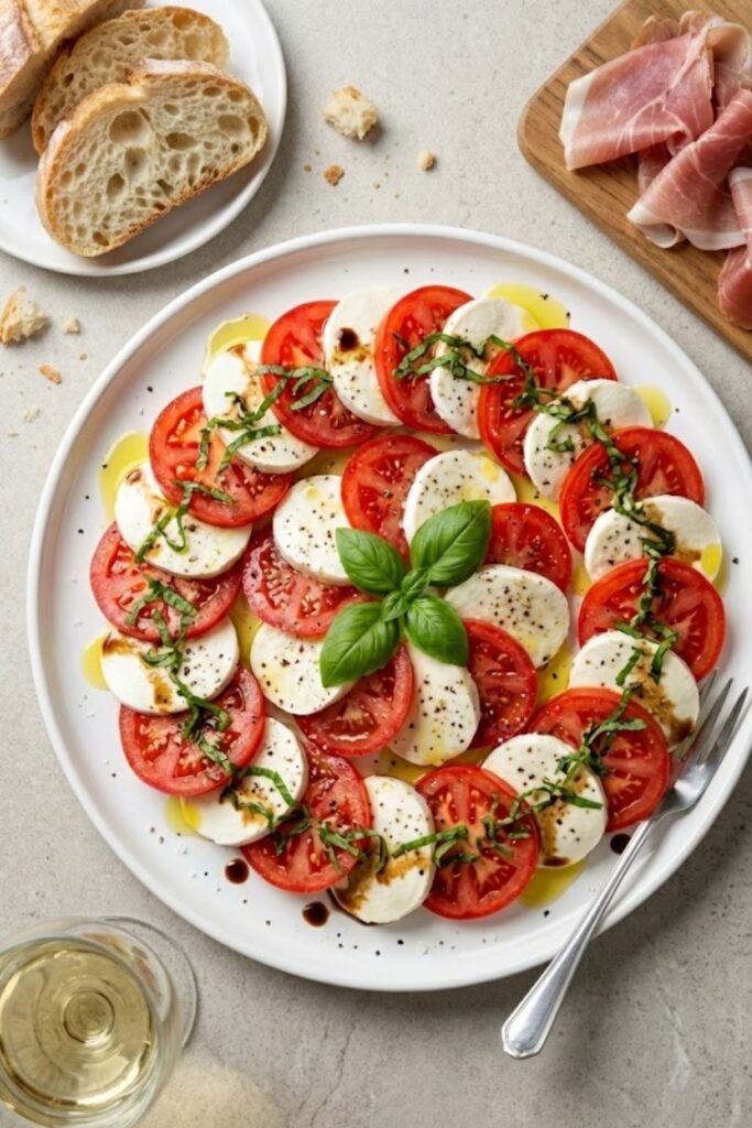 Mary Berry Mozzarella, Tomato, and Basil Salad Recipe