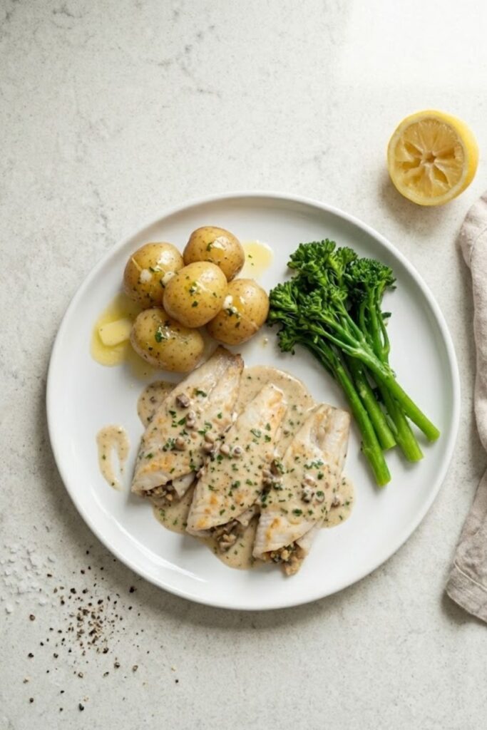 Mary Berry Mushroom-Stuffed Sole Fillets Recipe