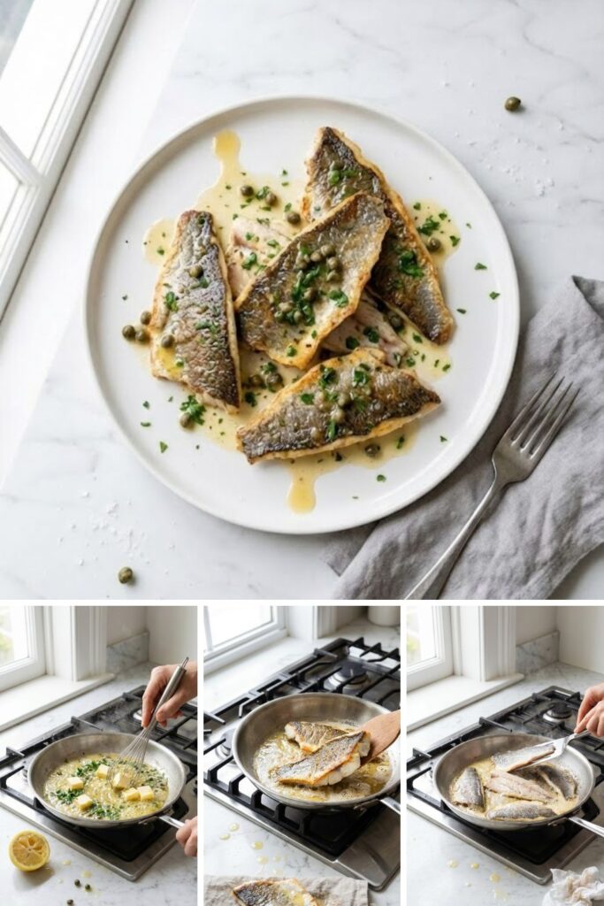 Mary Berry Sea Bass with Lemon Butter Sauce Recipe