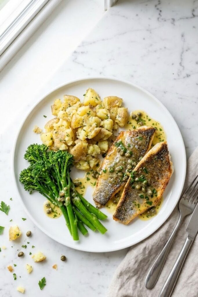 Mary Berry Sea Bass with Lemon Butter Sauce Recipe