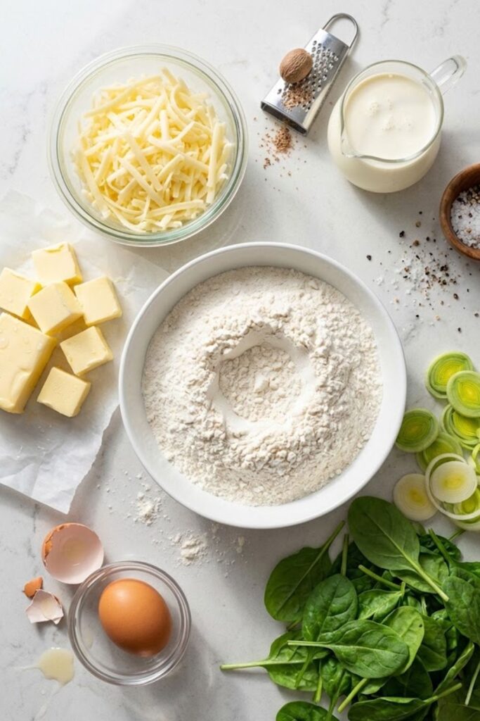 Mary Berry Spinach, Leek, and Gruyère Tart Recipe