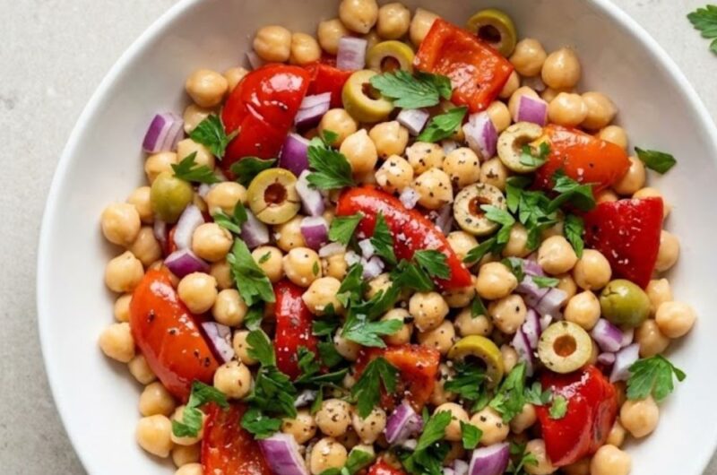 Mary Berry Chickpea and Red Pepper Salad Recipe
