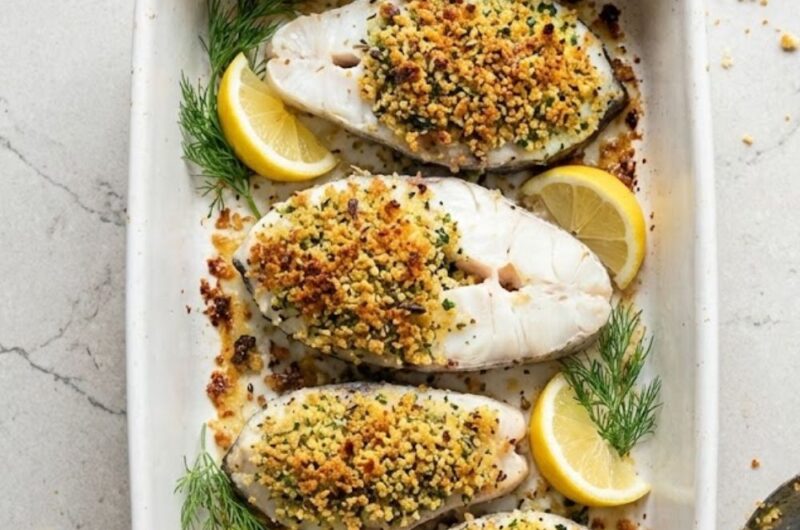 Mary Berry Cod steaks with anchovy and fennel Recipe