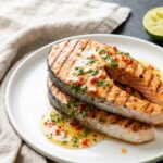Mary Berry Griddled Salmon Tranches Recipe with Chilli Lime Butter