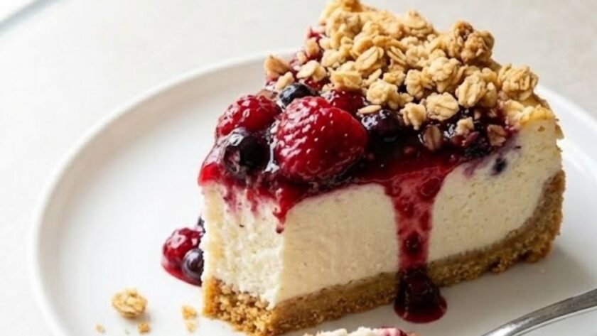 Mary Berry Mixed Berry Crumble Cheesecake Recipe