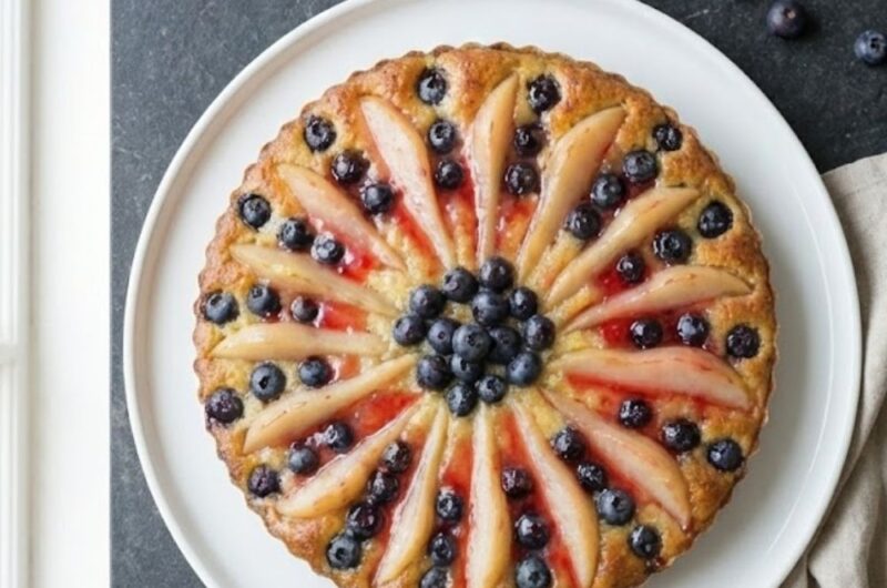 Mary Berry Pear and Blueberry Galette