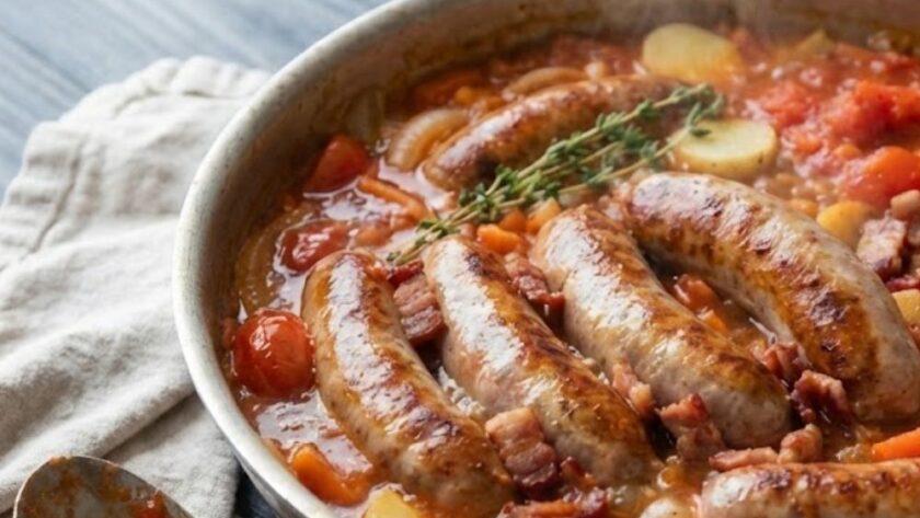 Mary Berry Sausage and Red Pepper Hotpot Recipe