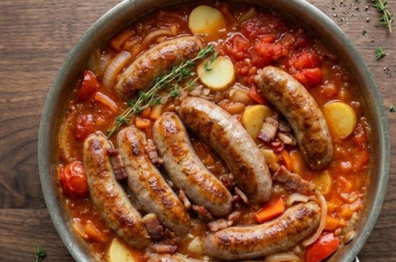 Mary Berry Sausage and Red Pepper Hotpot