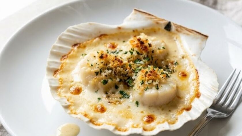 Mary Berry Scallops with Cheese Sauce Recipe