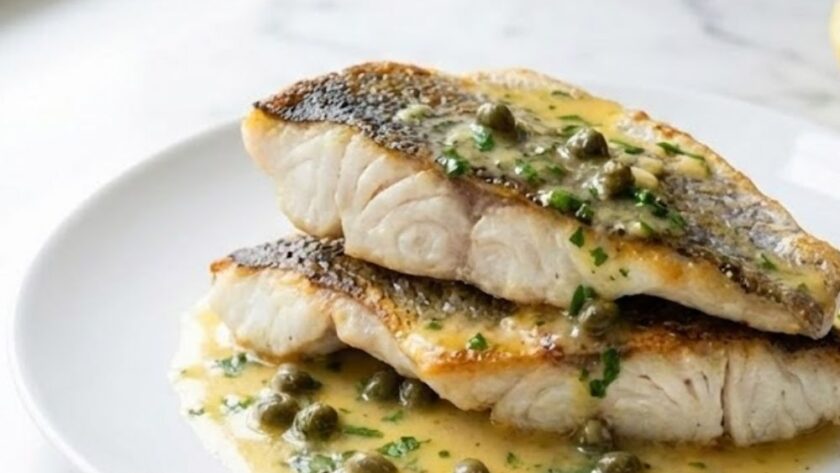 Mary Berry Sea Bass with Lemon Butter Sauce Recipe