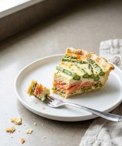 Mary Berry Smoked Salmon and Asparagus Quiche Recipe