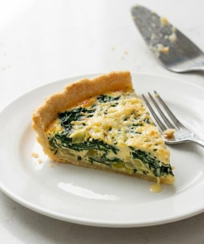 Mary Berry Spinach, Leek, and Gruyère Tart Recipe