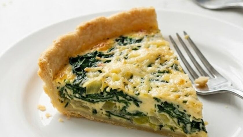 Mary Berry Spinach, Leek, and Gruyère Tart Recipe