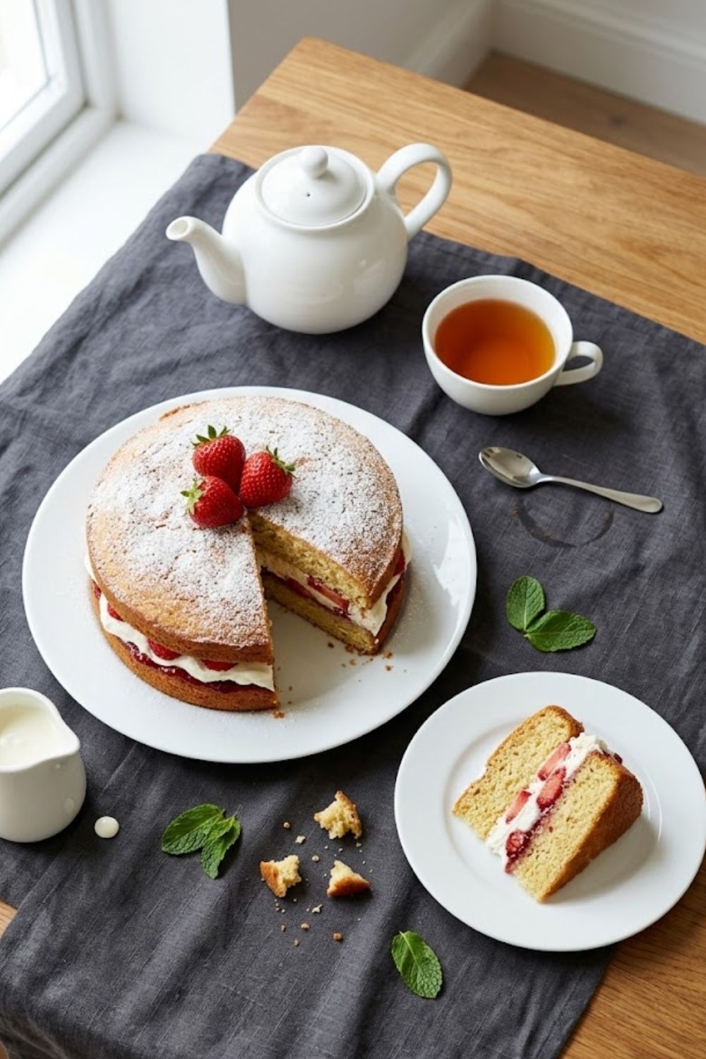 Mary Berry Strawberry Cake (Classic All-In-One Method)