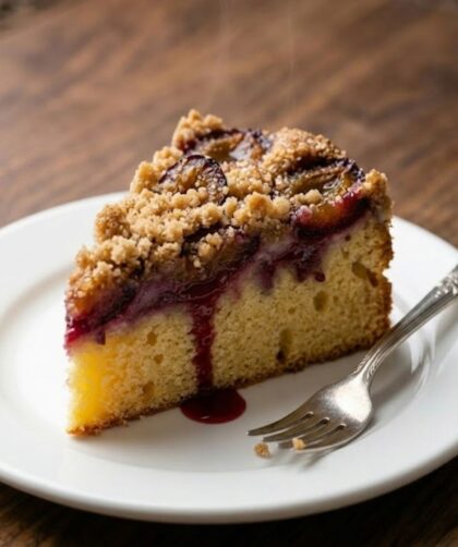 Mary Berry Plum Crumble Cake Recipe