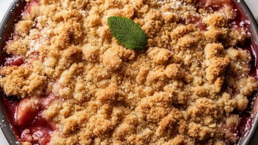 Mary Berry Rhubarb Crumble Recipe