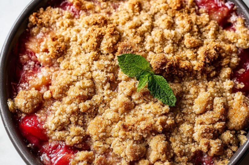 Mary Berry Rhubarb Crumble
