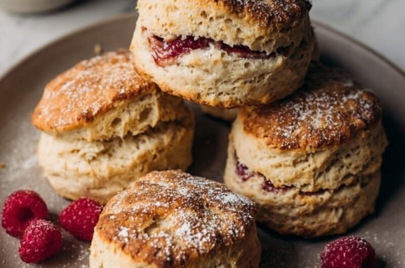 Mary Berry Scones with Raspberries