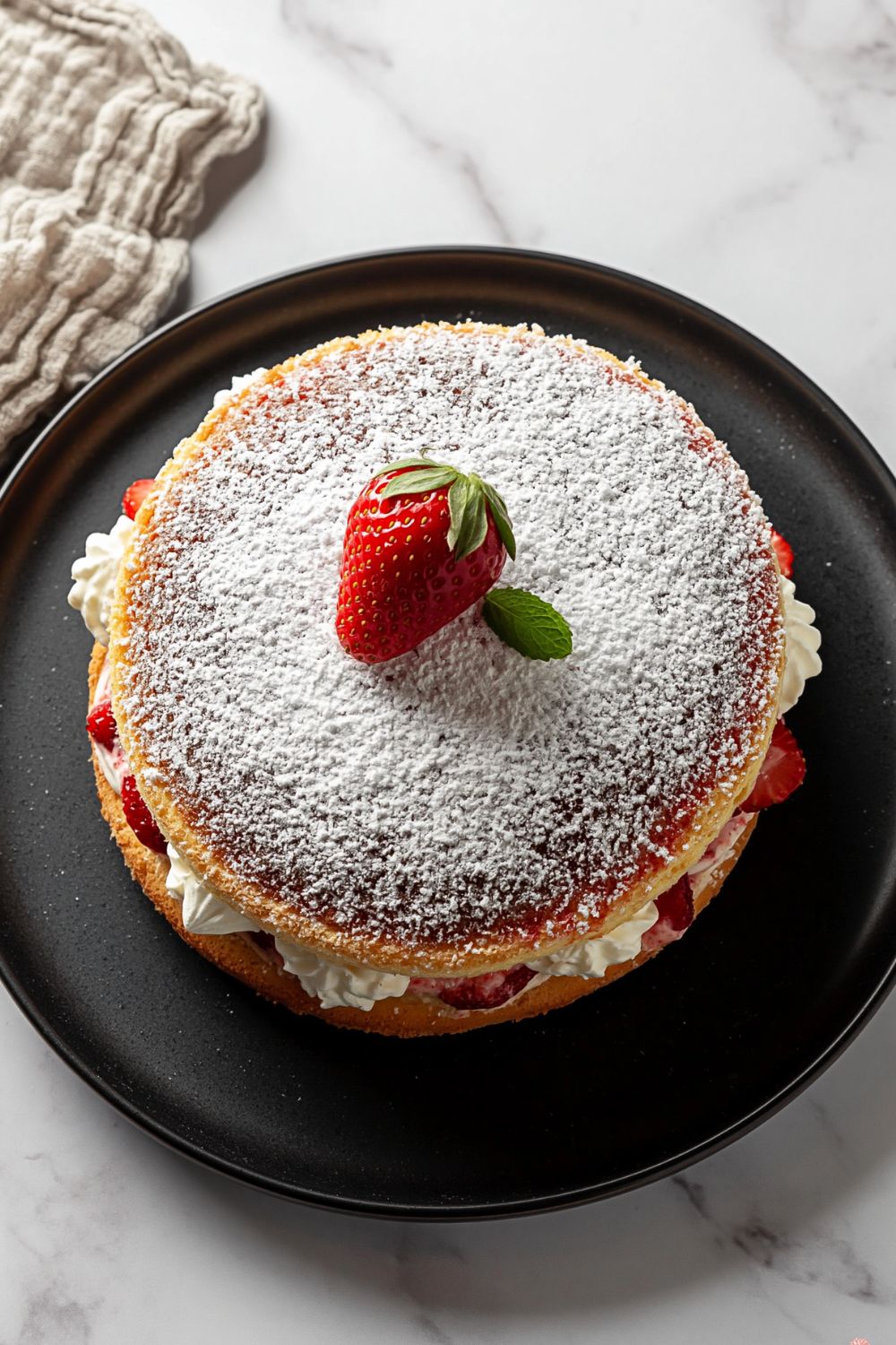 Mary Berry Strawberry and Cream Cake Recipe